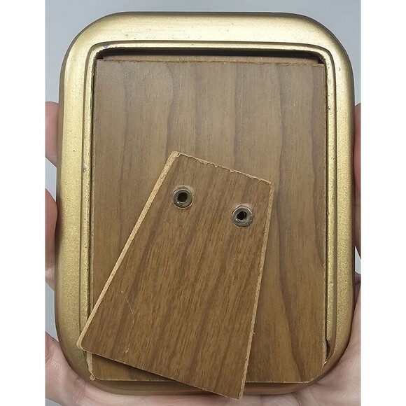 Vintage The Bucklers Inc 5th Ave NY Enamel Picture Photo Frame Swivel Back Heavy - Picture 3 of 16